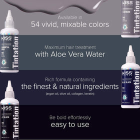 Red By Kiss Tintation Semi-Permanent Hair Color Black ingredients close-up