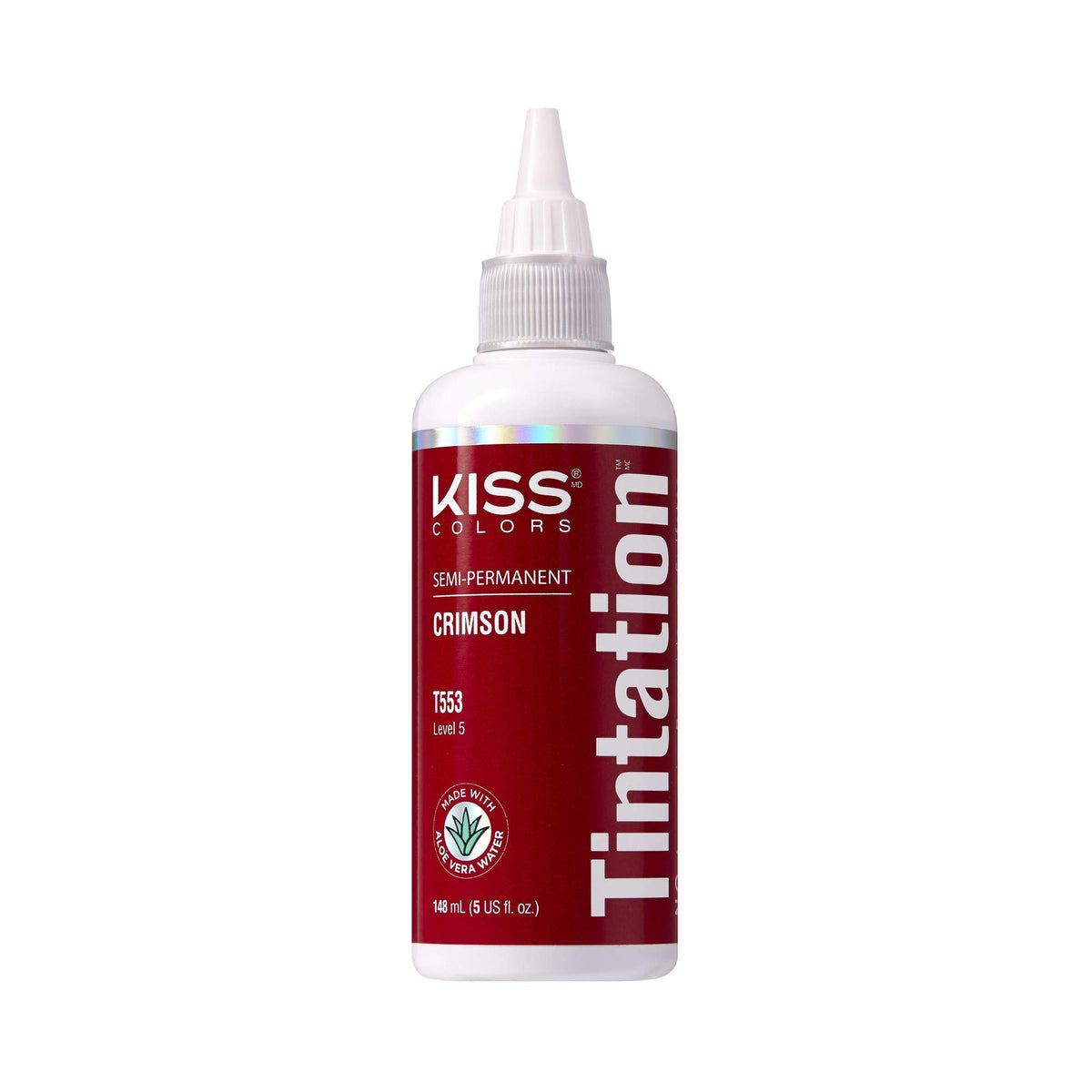 Red By Kiss Tintation Semi-Permanent Hair Colour 5 Fl Oz Crimson front view