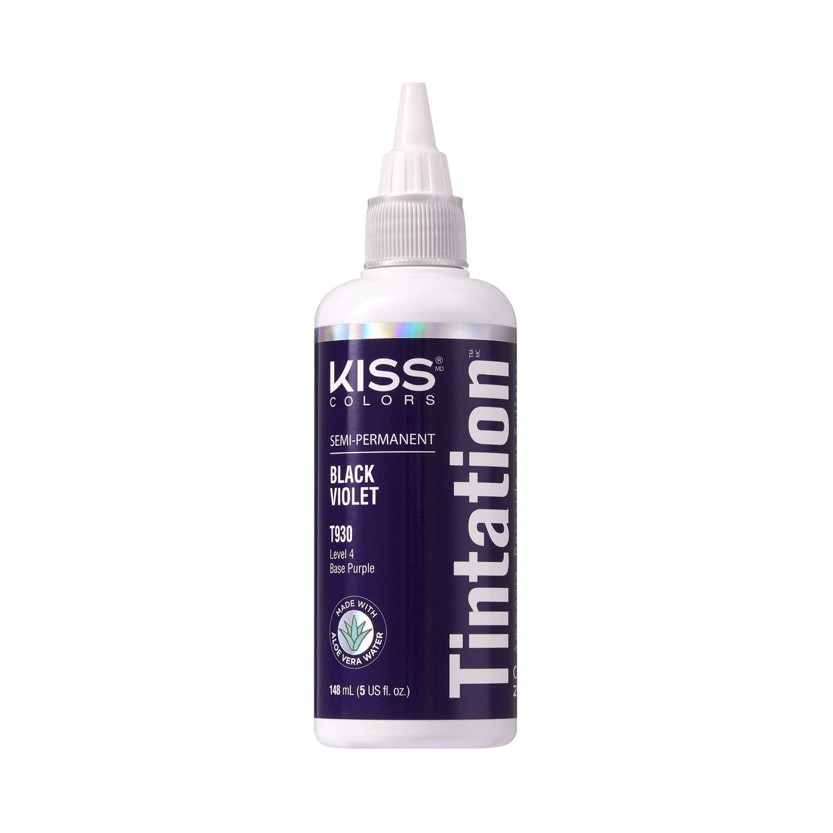 Red By Kiss Tintation Semi-Permanent Hair Colour Black Violet front view