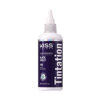 Red By Kiss Tintation Semi-Permanent Hair Colour Black Violet front view