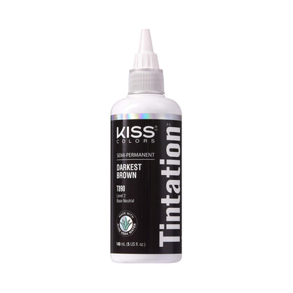 Red by Kiss Tintation Semi-Permanent Hair Colour Darkest Brown 5 Fl Oz front view