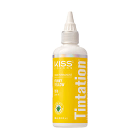 Red By Kiss Tintation Semi-Permanent Hair Colour Funky Yellow front view