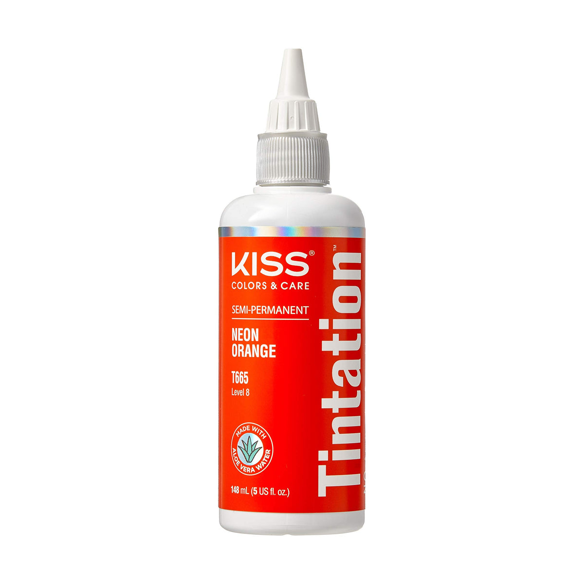Red By Kiss Tintation Semi-Permanent Hair Colour Neon Orange front view
