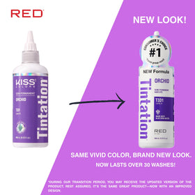 Red By Kiss Tintation Semi-Permanent Hair Colour Orchid application process
