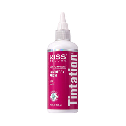 Red By Kiss Tintation Semi-Permanent Hair Colour Raspberry Prism 5 Fl Oz front view