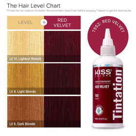 Red By Kiss Tintation Semi-Permanent Hair Colour Red Velvet application scene