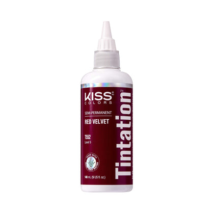 Red By Kiss Tintation Semi-Permanent Hair Colour Red Velvet front view