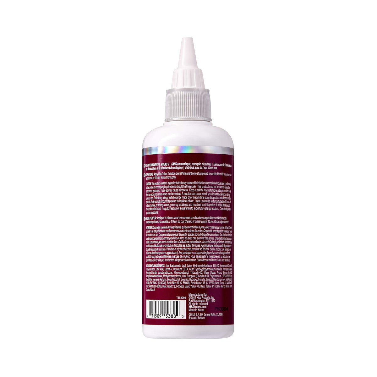 Red By Kiss Tintation Semi-Permanent Hair Colour Red Velvet packaging