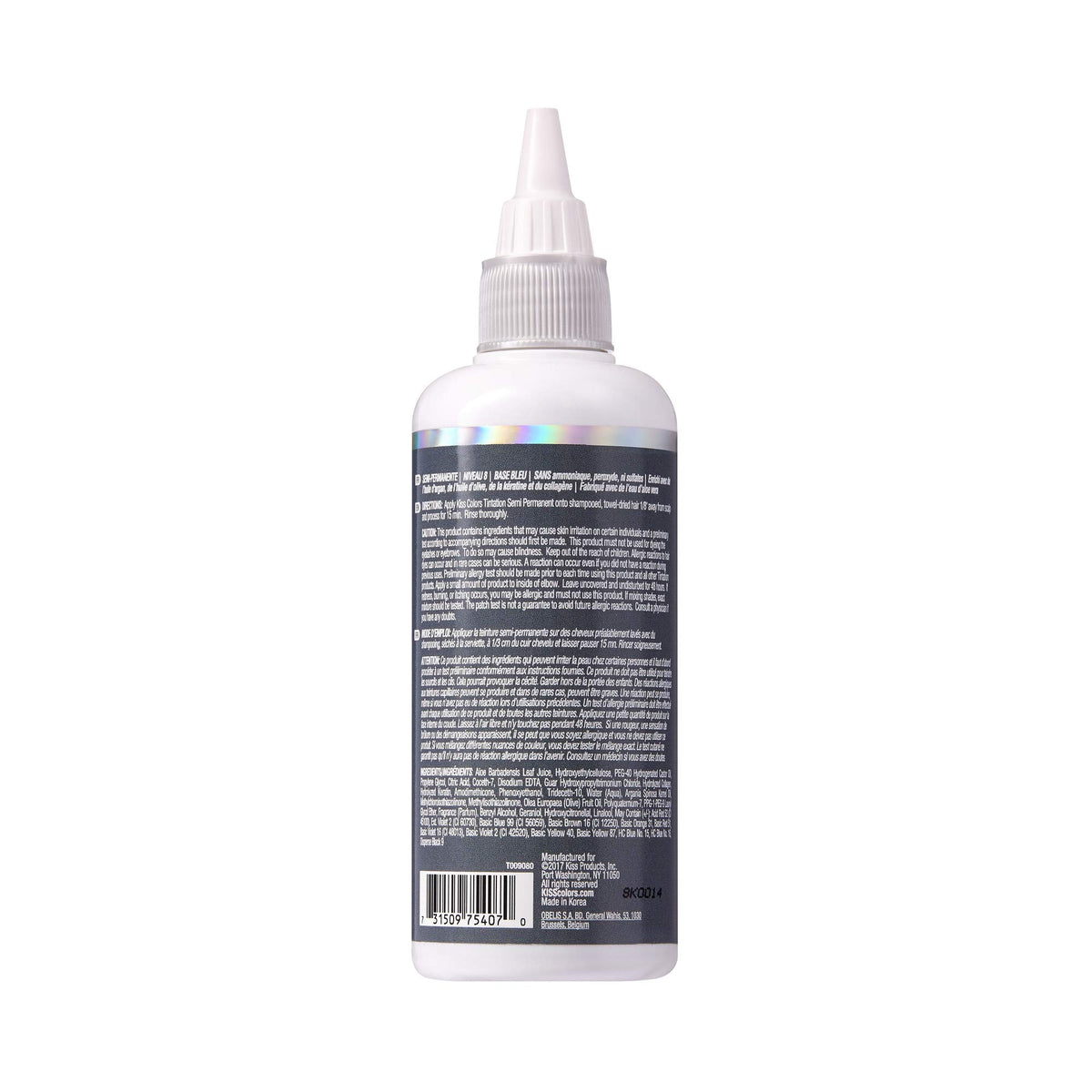 Red By Kiss Tintation Semi-Permanent Hair Colour with natural ingredients highlighted
