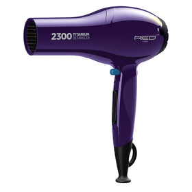 Red by Kiss Titanium 2300 Detangler Hair Dryer side view