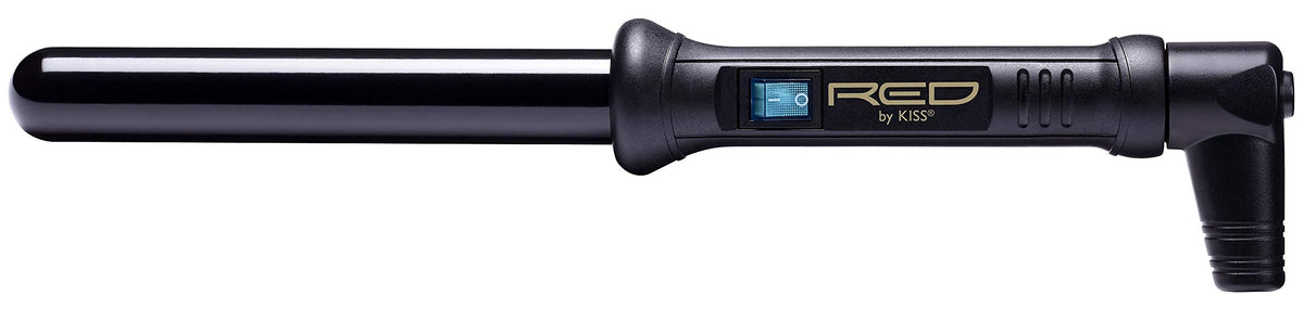 RED Pro Tapered Curling Wand with power button and temperature settings