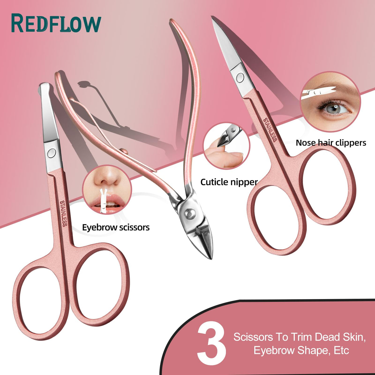 RedFlow 30 in 1 Manicure Set side view