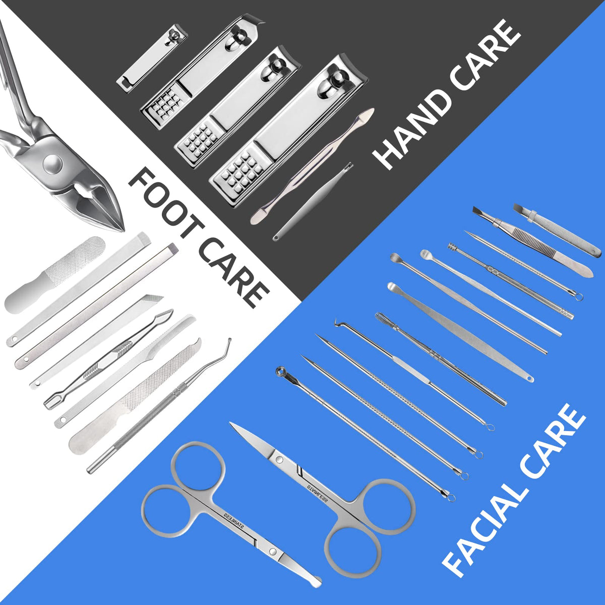 RedFlow manicure set on a wooden table background