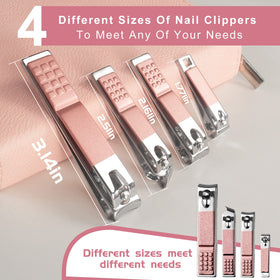 RedFlow Manicure Set opened with tools arranged