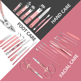 RedFlow Manicure Set with tools for hand and foot care