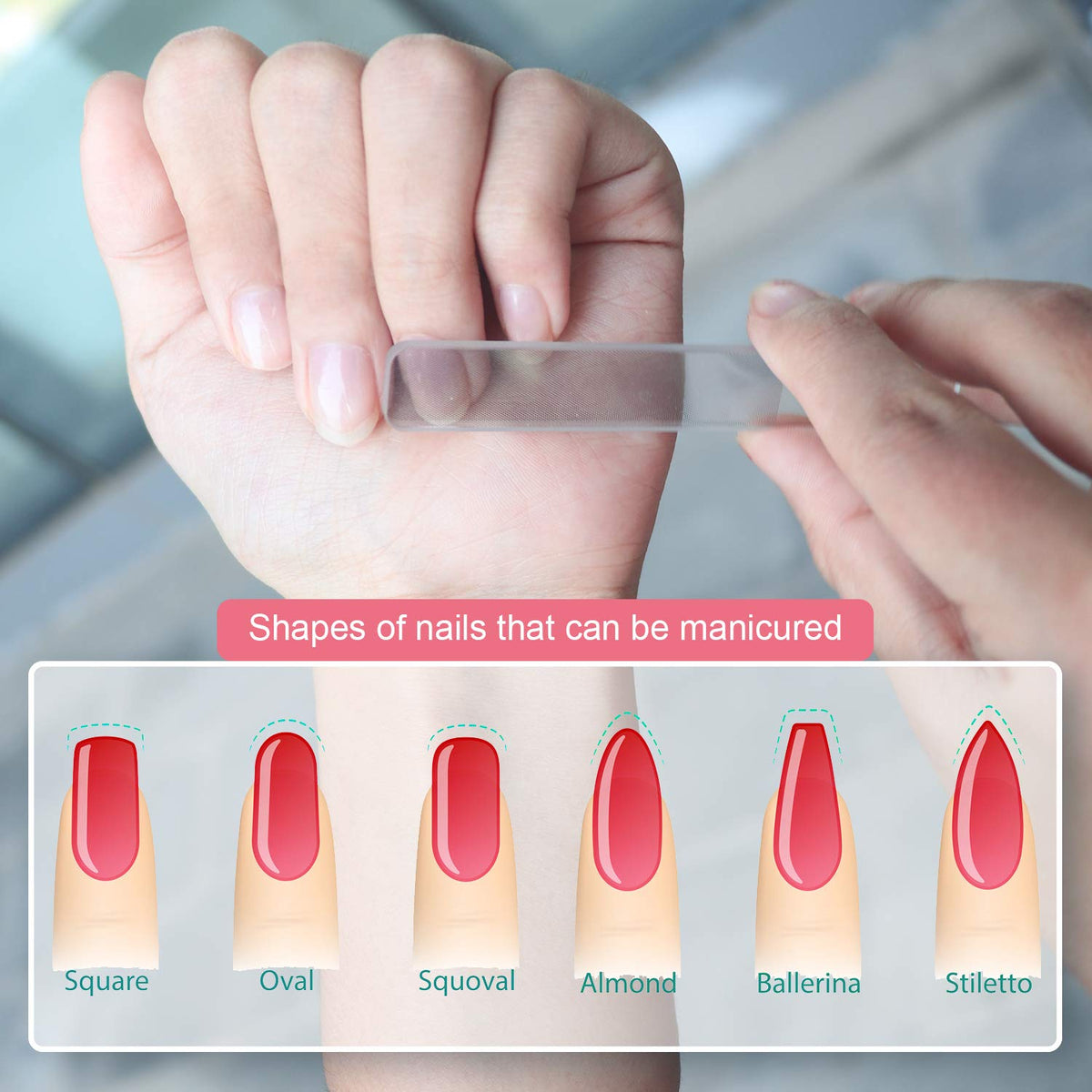 RedFlow nail files being rinsed under running water