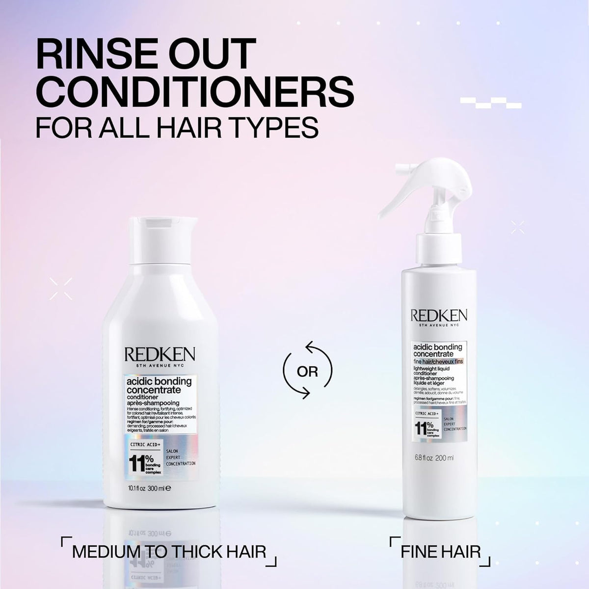 Redken Acidic Bonding Concentrate Conditioner 33.8 Fl Oz packaging detail