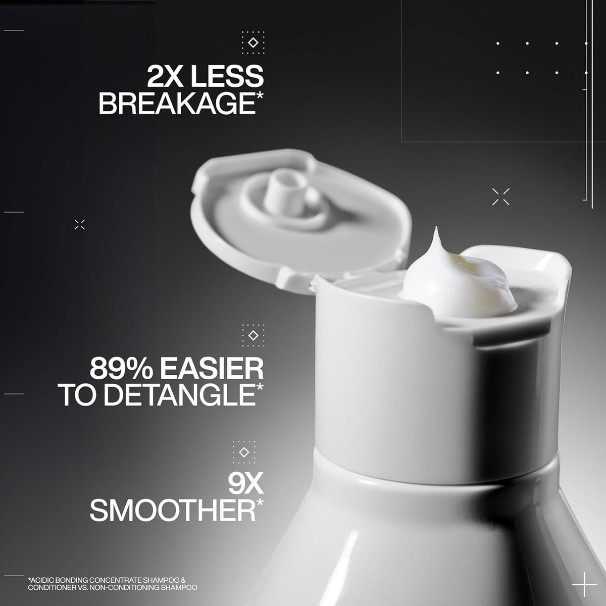 Redken Acidic Bonding Concentrate Shampoo back view with ingredients
