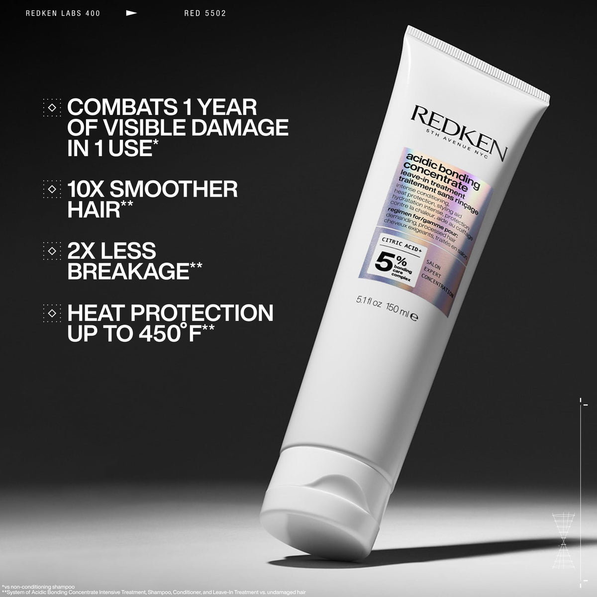 Redken Acidic Bonding Leave-In Conditioner 168g back view