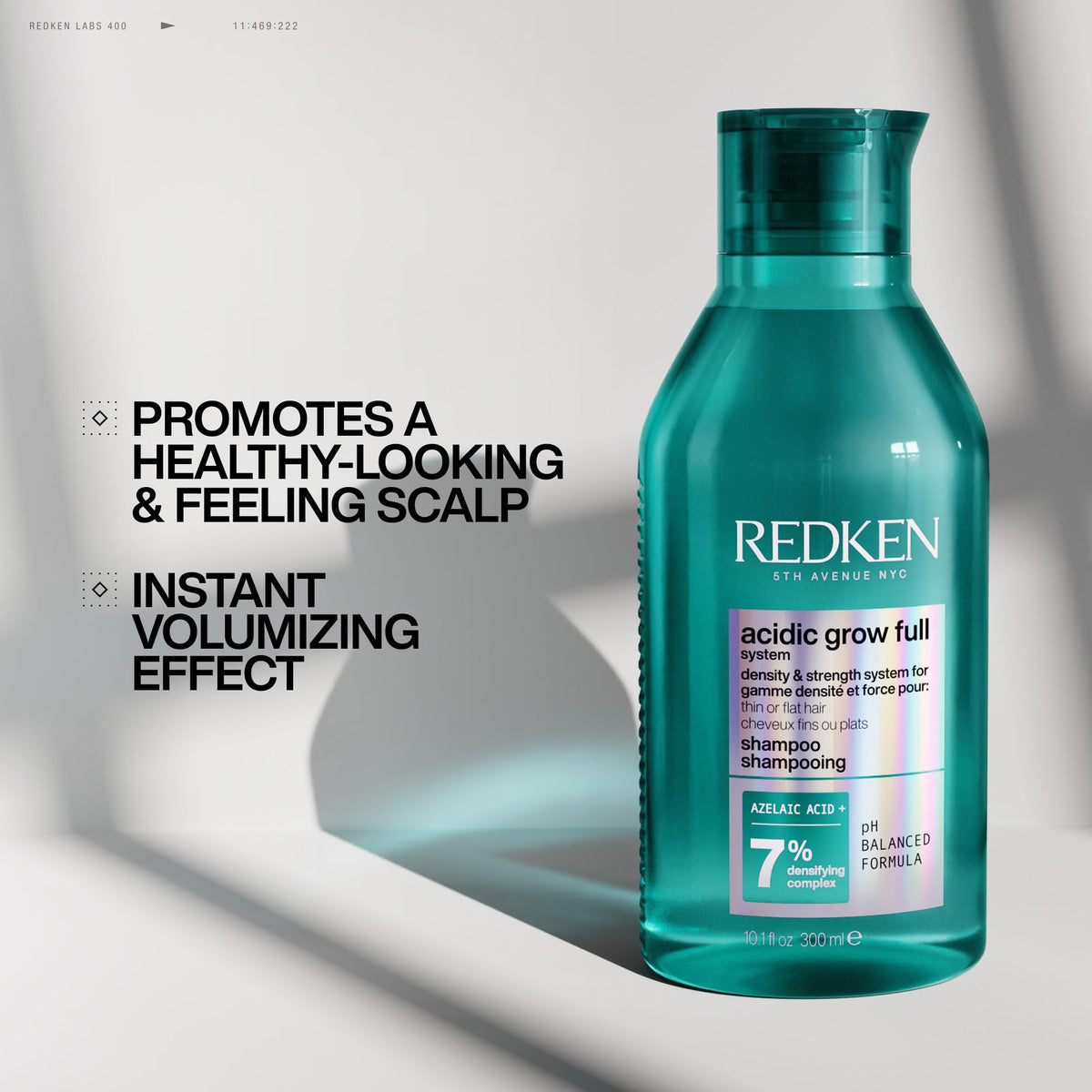 Redken Acidic Grow Full Densifying Shampoo 1.7 Fl Oz lifestyle scene