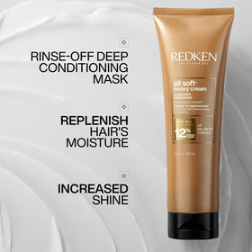 Redken All Soft Heavy Cream Mask 249g back view