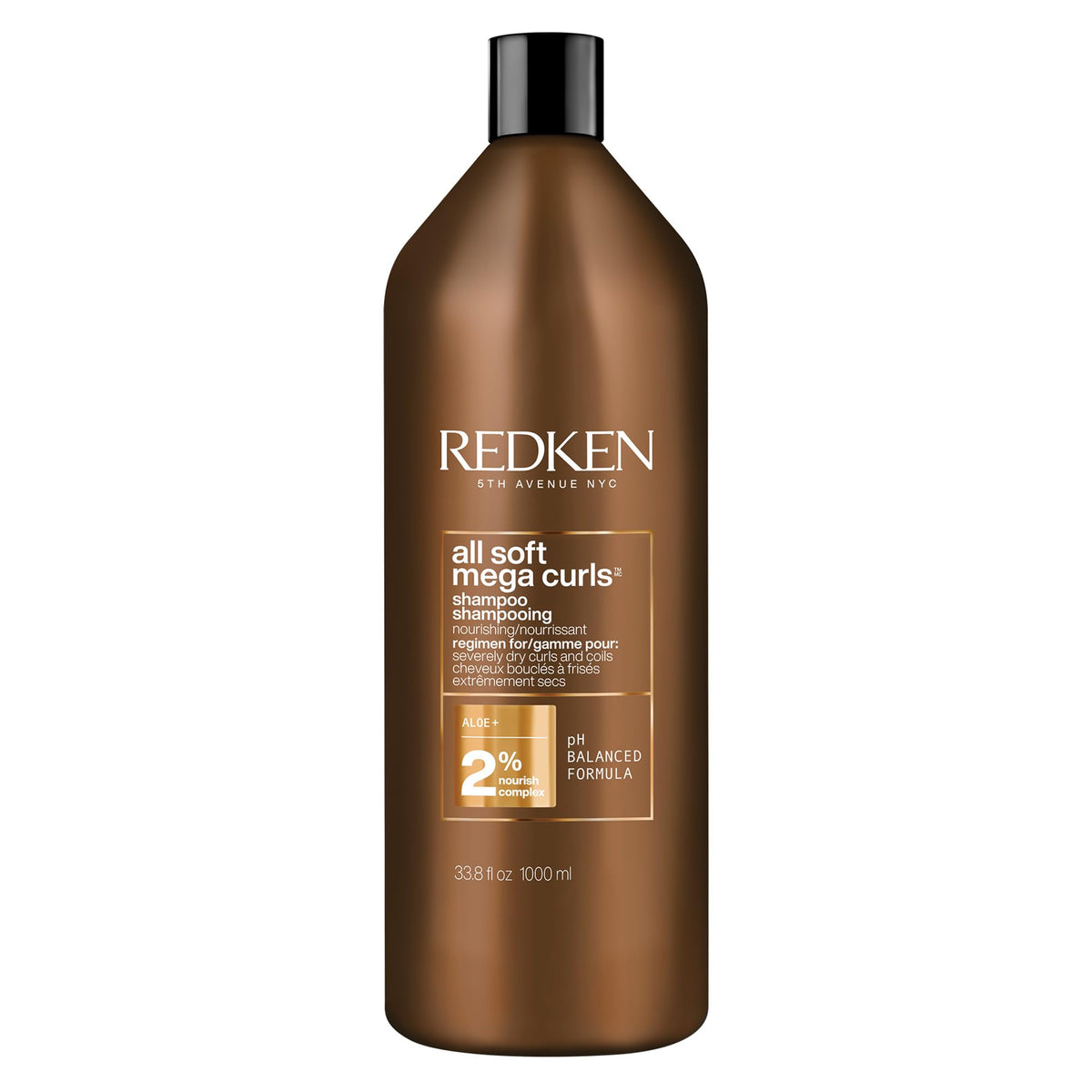 Redken All Soft Mega Curls Shampoo 33.8 Fl Oz front view