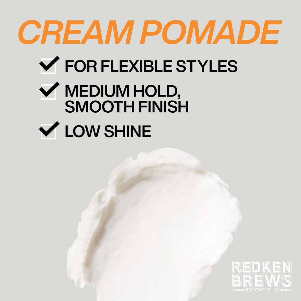 Redken Brews Cream Pomade with grooming tools