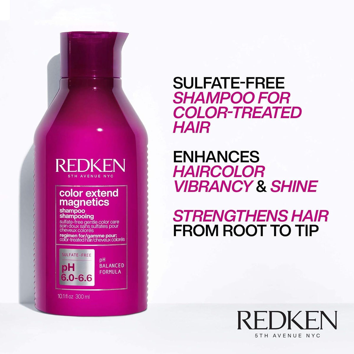 Redken Color Extend Magnetics Shampoo 10.1 Fl Oz side view