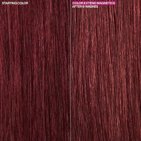 Redken Color Extend Magnetics Shampoo on a bathroom shelf