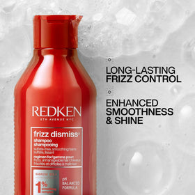 Redken Frizz Dismiss Shampoo bottle side view