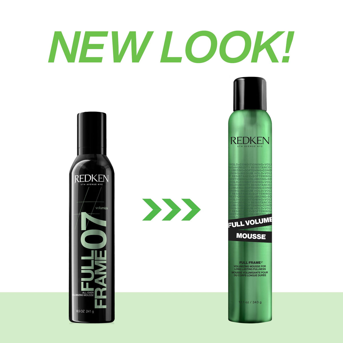 Redken Full Volume Hair Mousse 12.1 Fl Oz with packaging