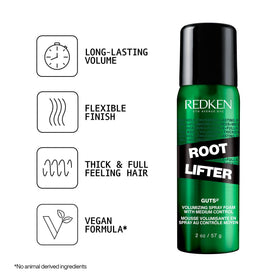 Redken Root Lifter Volumizing Spray Foam 2 Oz back view