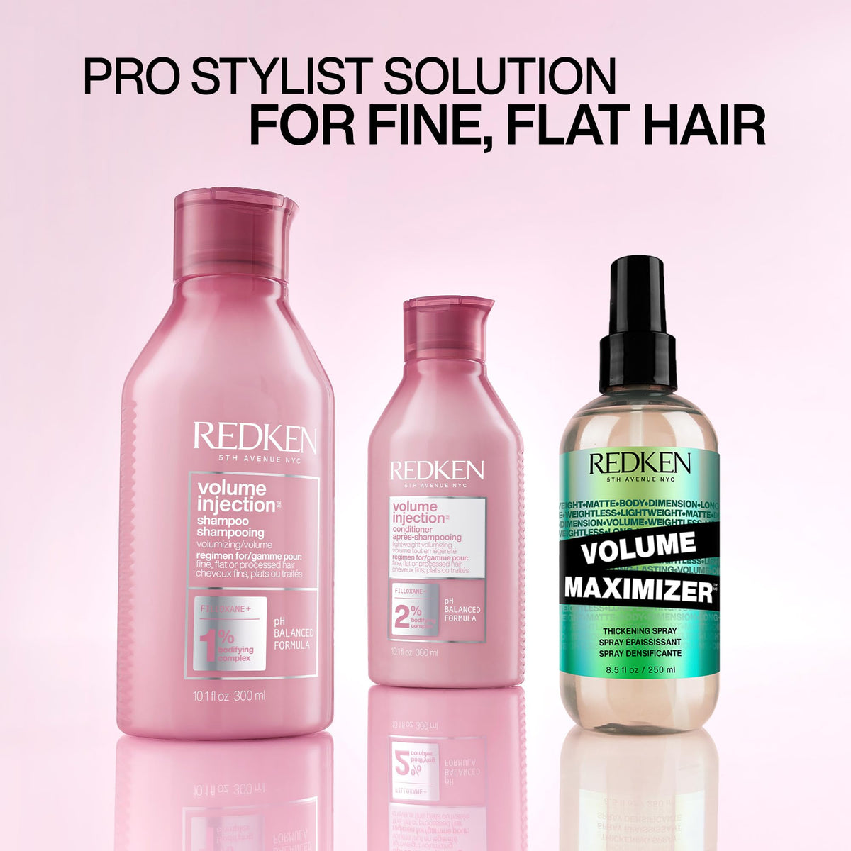 Redken Volume Injection Shampoo close-up of cap