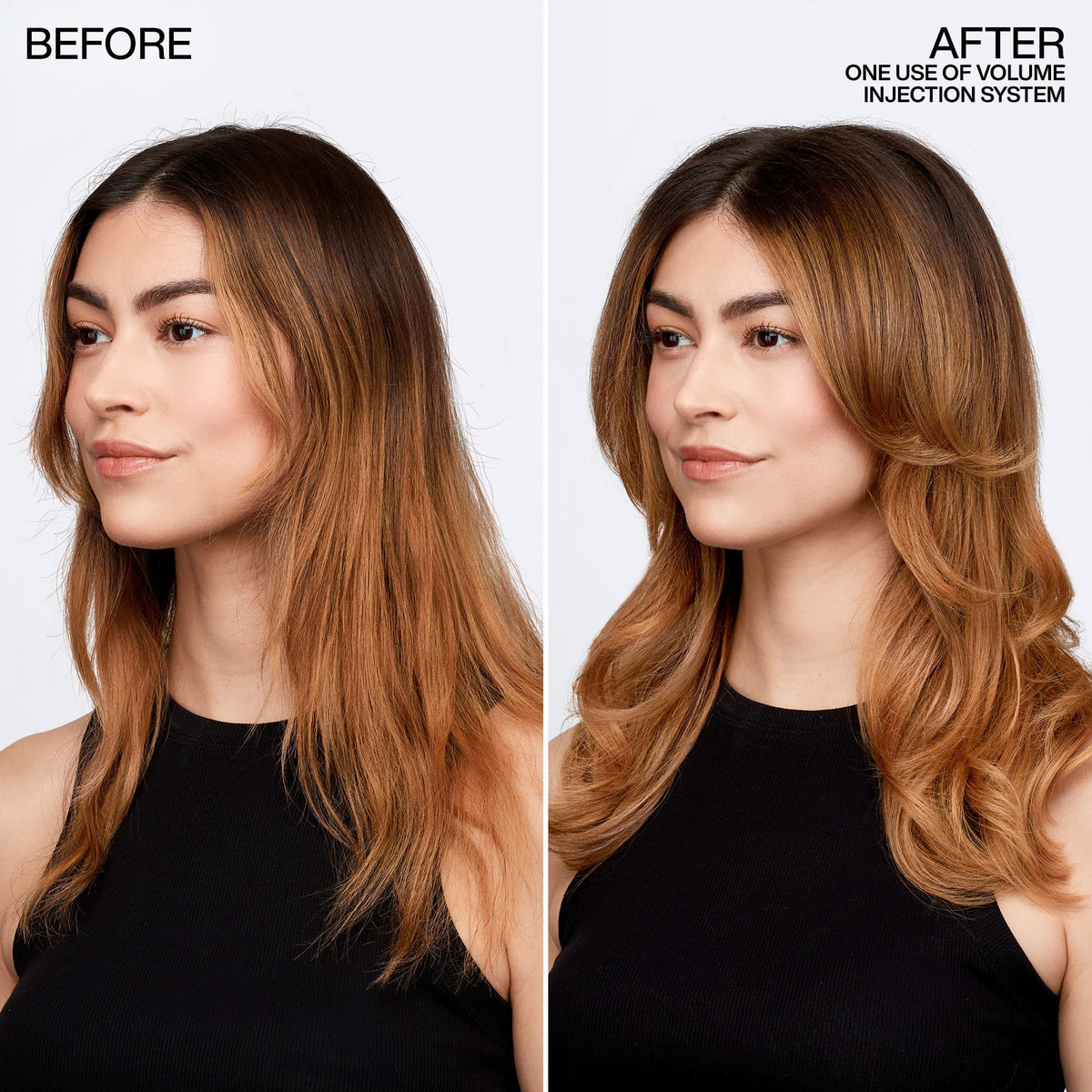 Redken Volume Injection Shampoo side view showing bottle design