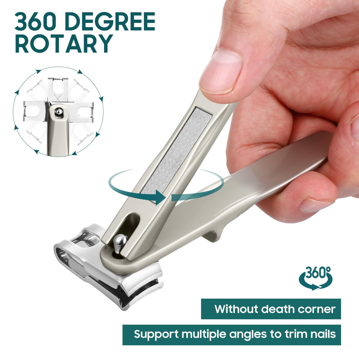 Redriver Nail Clippers with leather storage bag