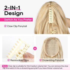 REECHO ponytail extension in a casual hairstyle