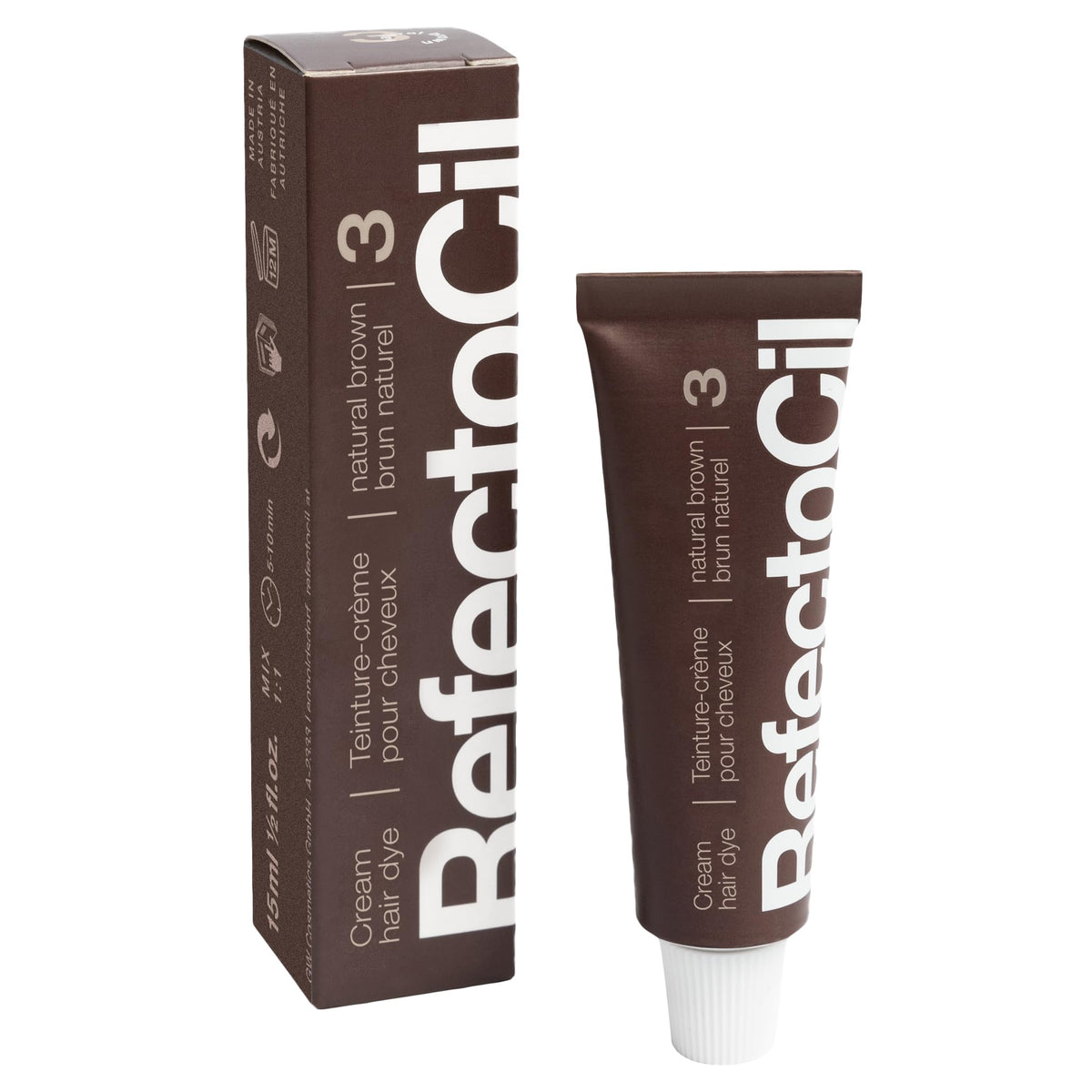 RefectoCil Cream Hair Dye 2-Pack with colour swatches
