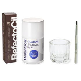 RefectoCil Hair Tinting Kit Natural Brown cream dye and developer packaging