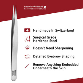 Regine Switzerland Splinter Tweezers in a grooming kit