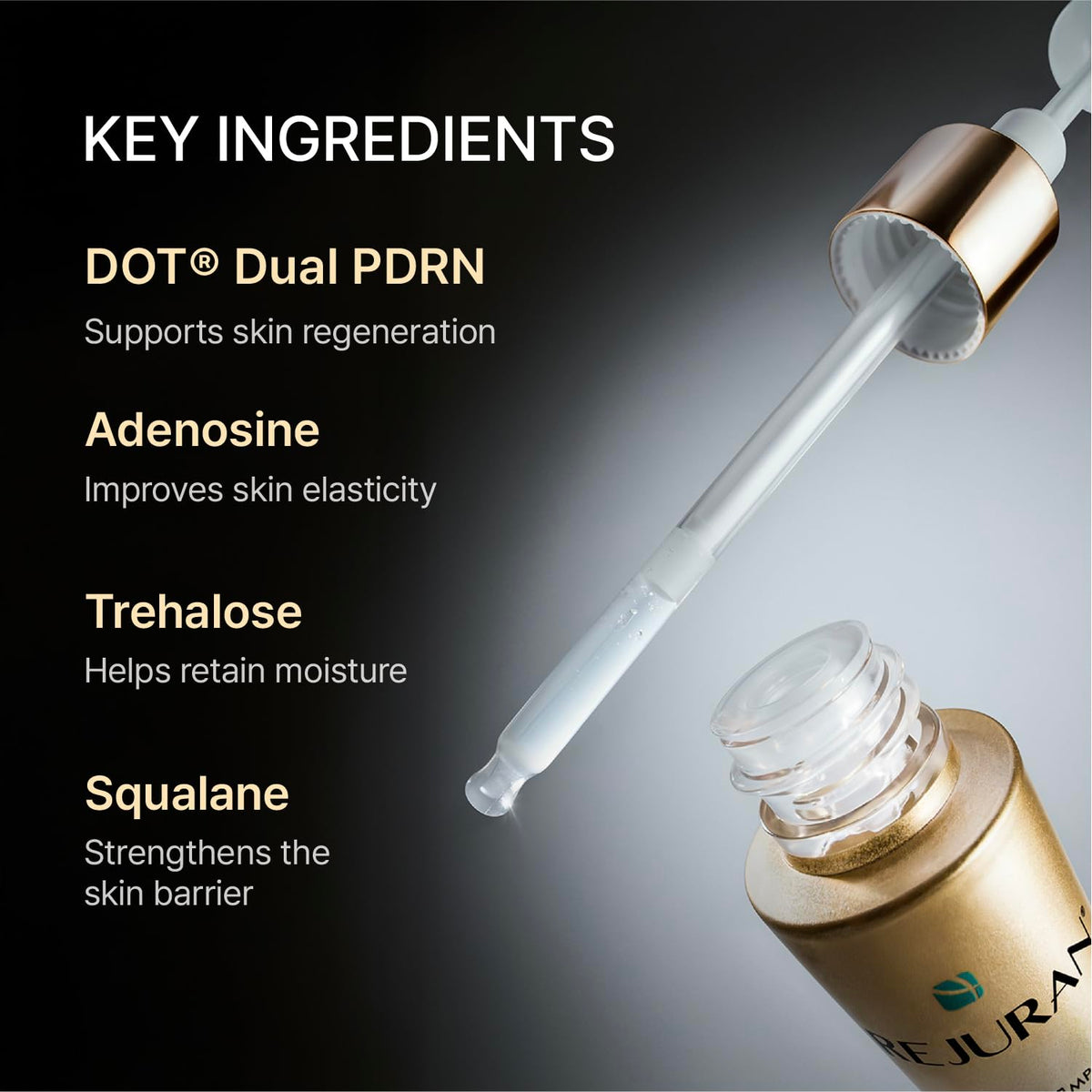 REJURAN Dual Effect Ampoule with ingredients list