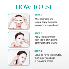 REJURAN Perfect V Tighter Dual-Sheet Mask with before and after results