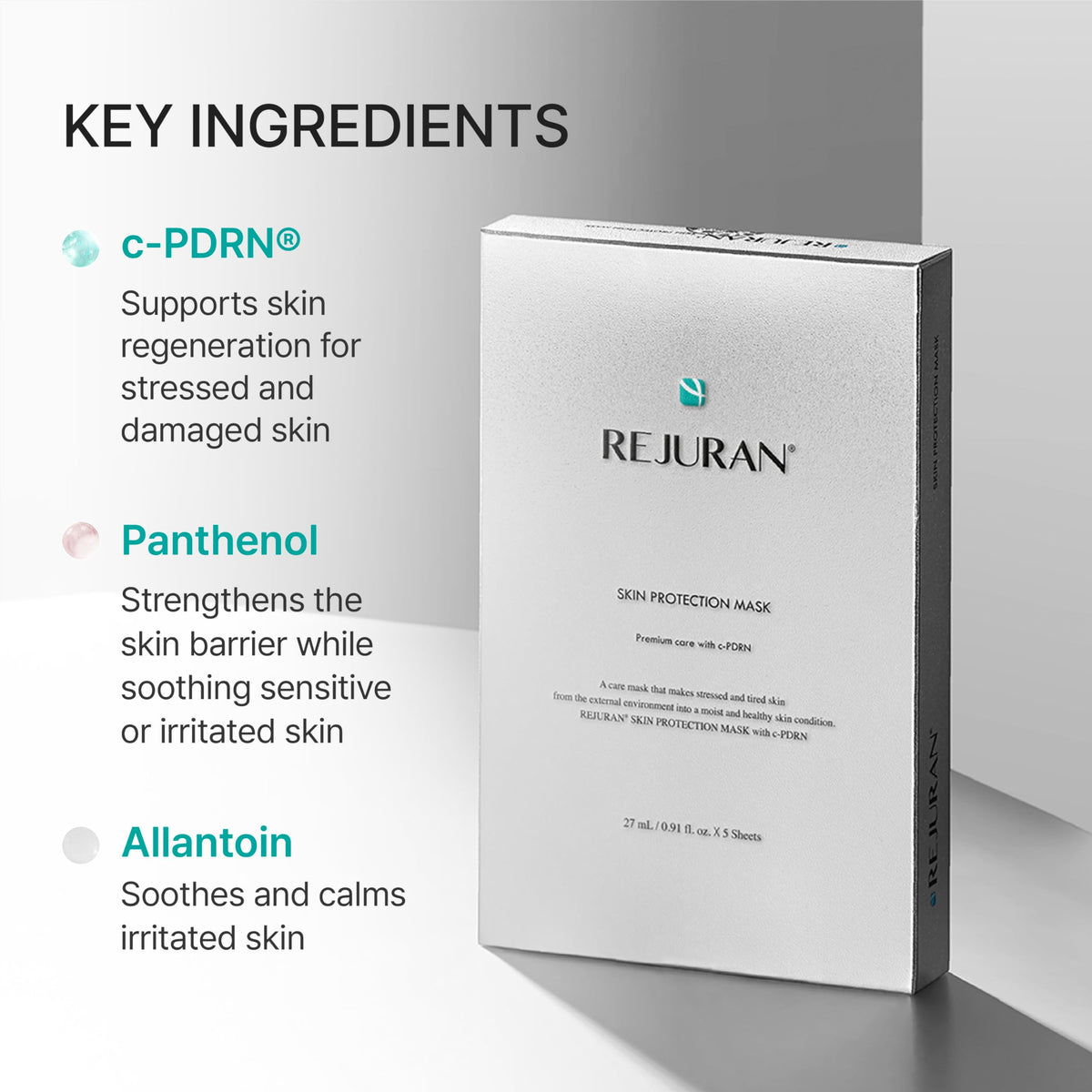REJURAN Skin Protection Mask application process