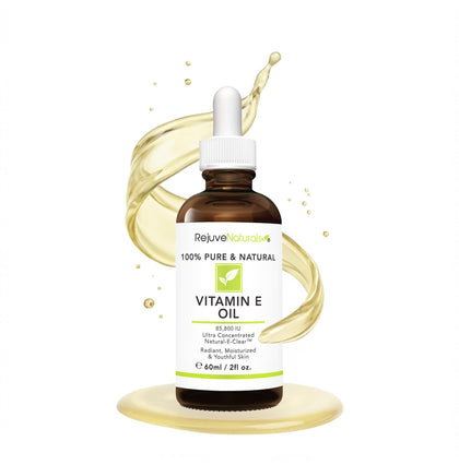 RejuveNaturals Vitamin E Oil 100% Pure 2 Fl Oz front view