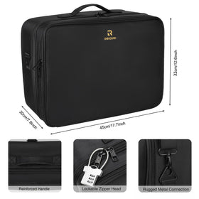 Relavel Extra Large Makeup Case side view