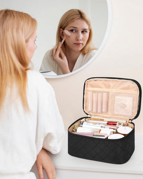 Relavel Large Travel Makeup Bag features overview