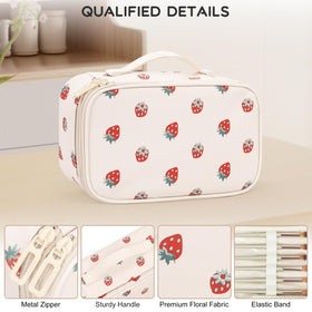 Relavel Small Makeup Bag back view displaying high-quality nylon material