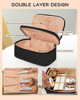 Relavel Small Travel Makeup Bag in lifestyle setting