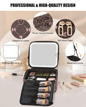 Relavel Travel Makeup Bag in a travel setting