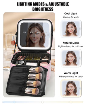 Relavel Travel Makeup Bag in use during travel