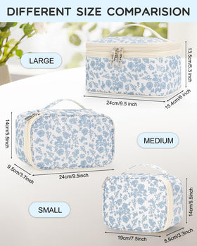 Relavel Travel Makeup Bag lightweight design with handle